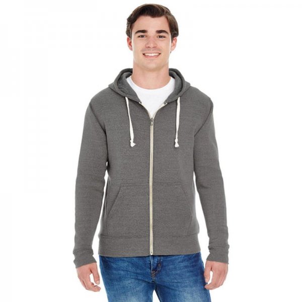 J America Full-Zip Fleece Hoodie