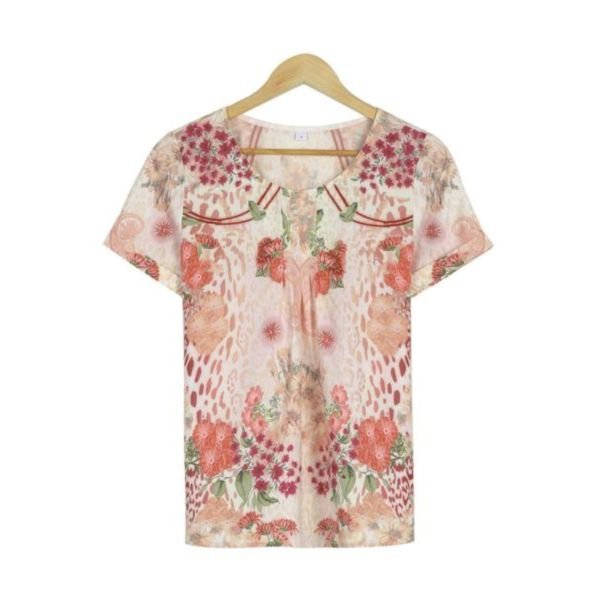 Groovy Print Short Sleeve Top