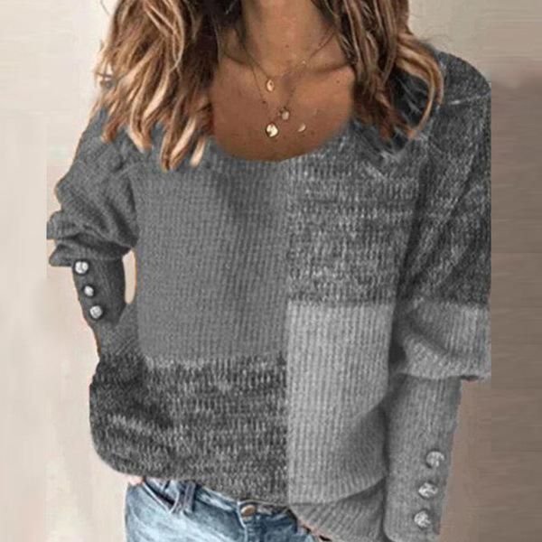 Comfy Round Neck Long Sleeve Sweater