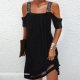 Shine Bright Like A Diamond Black Mini Dress