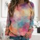 Colorful Long Sleeve Printed Sweatshirt