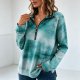 Fresh V-Neck Green Print Top