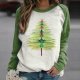 Youthful Round Neck Print Long Sleeve Top