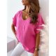 The Basic Slouchy V-Neck Classic T-Shirt